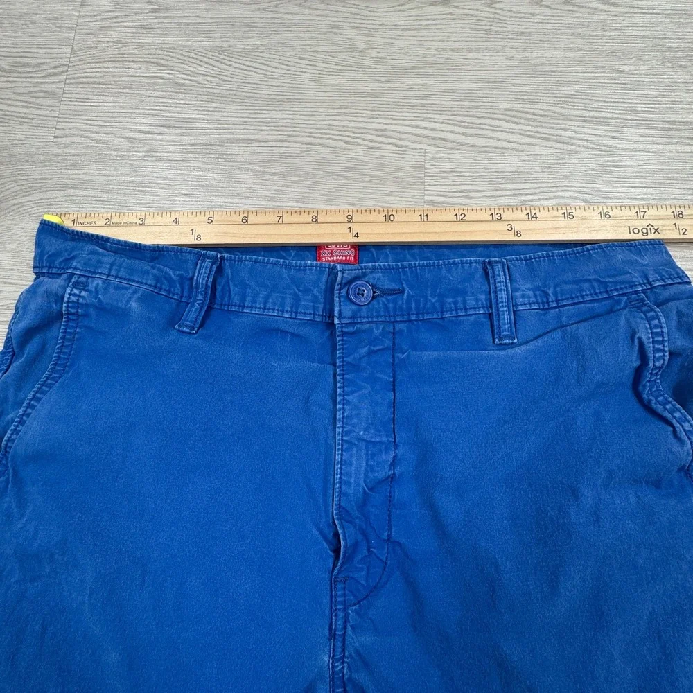 Levi's Men's XX Chino Shorts Standard Fit Blue Size 36 Casual Stretch‎ Cotton